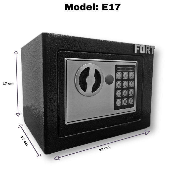 خزنة E17 بمقبض يدوي وزنه 2.6 كجم ومستمد من الحديد للسكن والمكتب