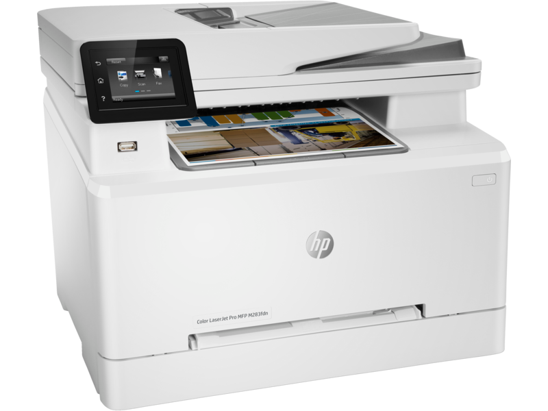 طابعة HP COLOR LASER JET MFP M283FDN طباعة ملونة عالية الجودة وواجهة سهلة الاستخدام