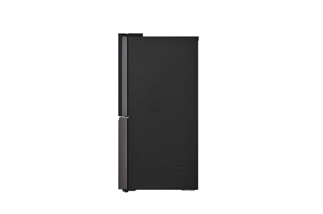 LG 4-Door Refrigerator, 889 Liters, Black Stainless Steel, Ice and Water Dispenser, Flat Door 