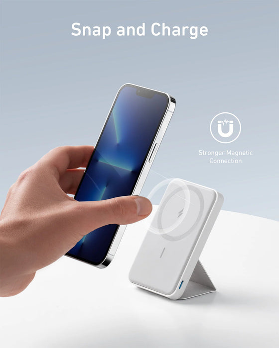 باور بانك مغناطيسي 5000MAH MagGo 7.5W للشحن اللاسلكي من Anker