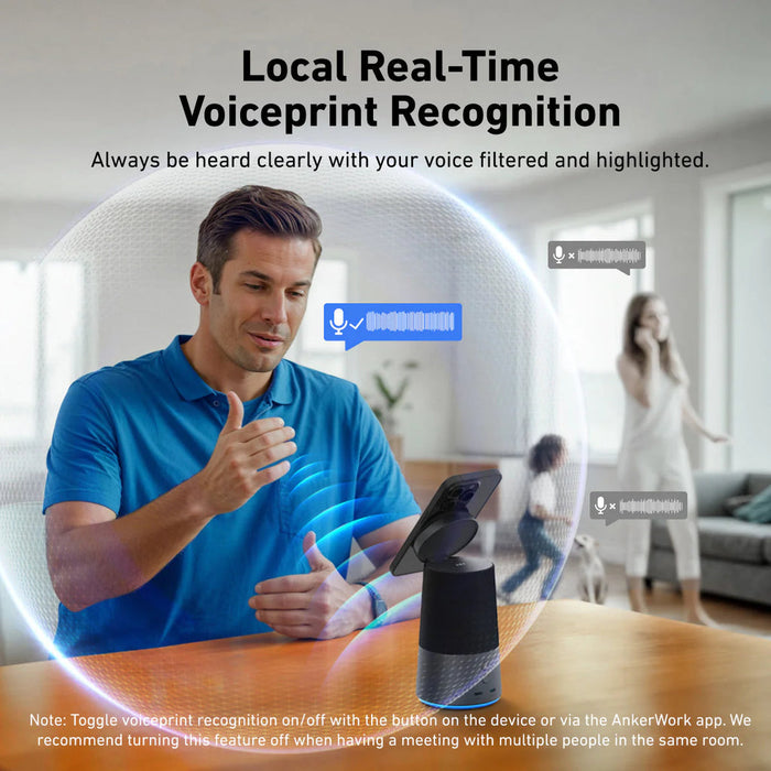 سماعة مكالمات AnkerWork S600 بشحن لاسلكي Qi2 وصوت واضح من Anker