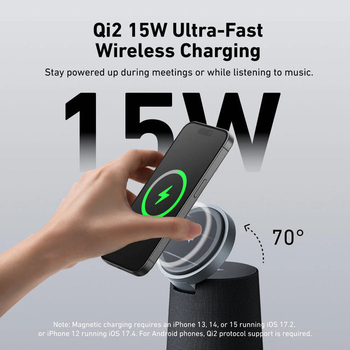 سماعة مكالمات AnkerWork S600 بشحن لاسلكي Qi2 وصوت واضح من Anker