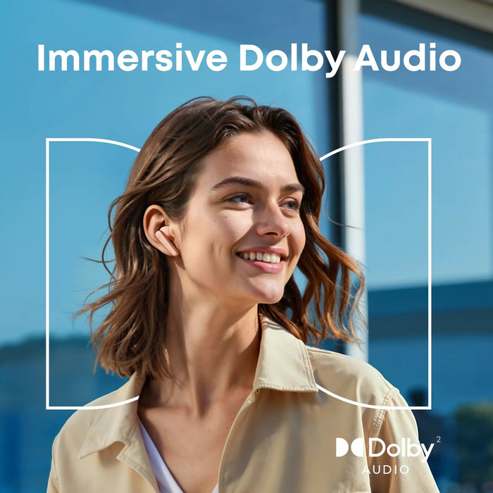 سماعات لاسلكية ANC 3.0 بوضوح استثنائي ودعم Dolby Audio ازرق منAnker