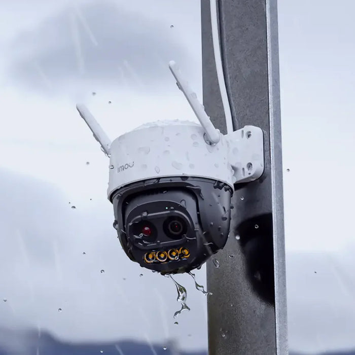 كاميرا مراقبة خارجية إيمو كروزر زي بدقة 5 ميجابكسل - عدسة مزدوجة مع تقريب 12 ضعف، رؤية ليلية ملونة بعيدة المدى وتتبع ذكي