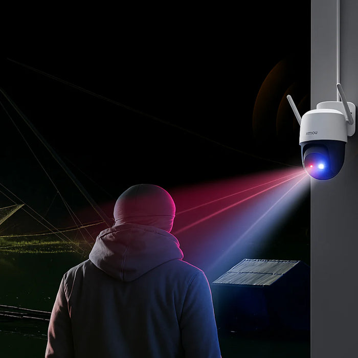 كاميرا مراقبة خارجية إيمو كروزر SC بدقة 5 ميجابكسل - واي فاي، دوران 360 درجة، رؤية ليلية ملونة وتتبع ذكي للبشر