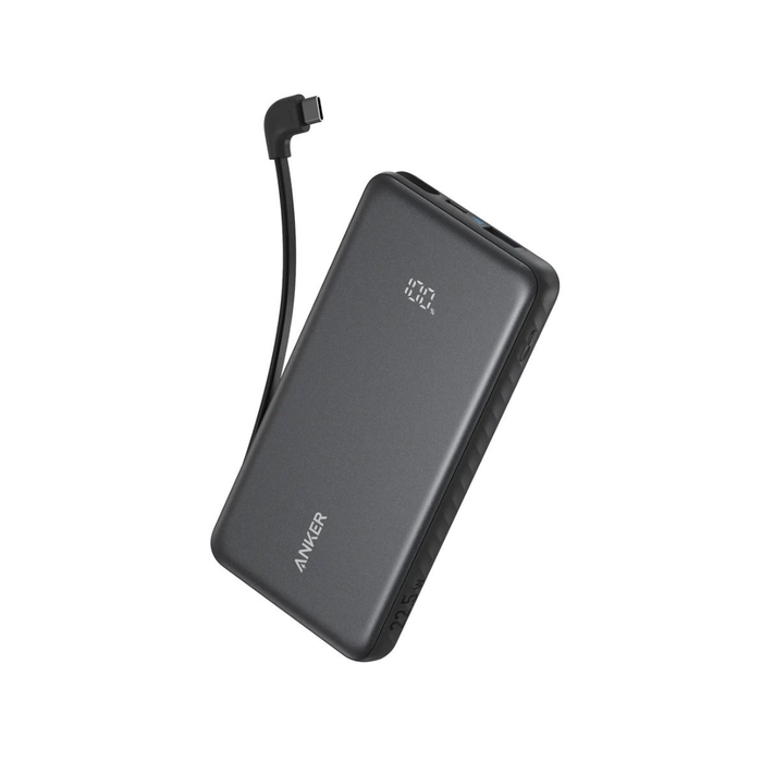 باور بانك أنكر زولو 20,000mAh شحن سريع 22.5 واط مع كابل USB-C مدمج