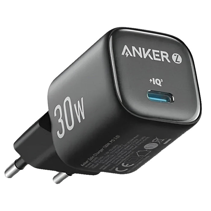 شاحن USB-C 30W فائق الصغر مثالي للسفر للشحن السريع من Anker