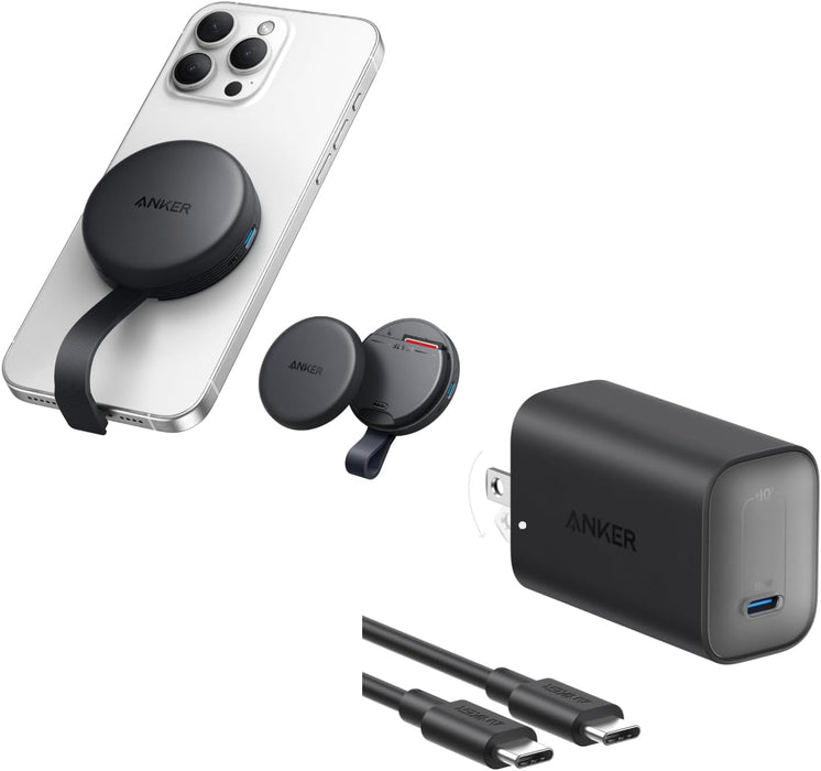 محول USB-C 3 في 1 بسرعة 10Gbps لنقل فوري وشحن 100W من Anker