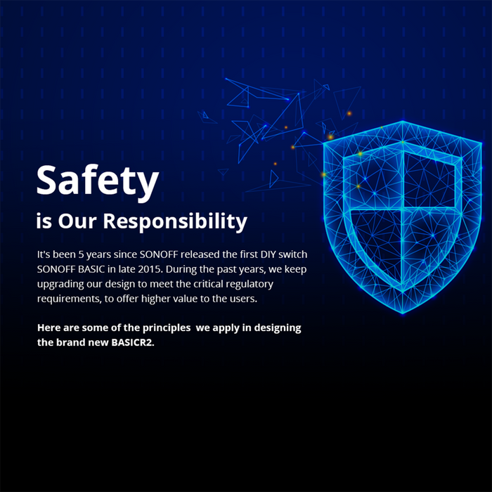 SONOFF BASICR2 مفتاح ذكي واي فاي 10 أمبير مع تحكم صوتي عبر Alexa وGoogle