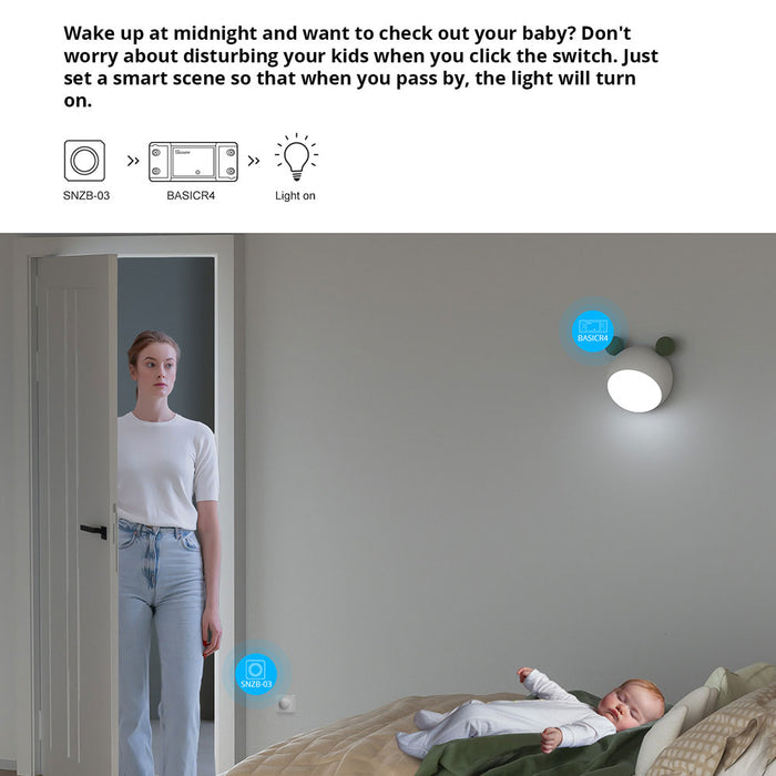 مفتاح ذكي واي فاي BASICR4 للتحكم في الإضاءة بسعة 2400 واط من sonoff