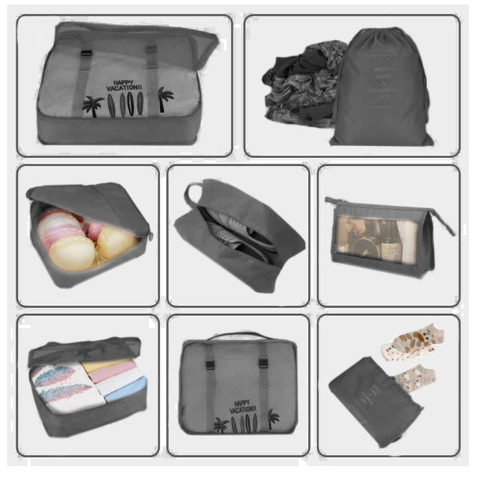 طقم منظمات حقائب سفر 8 قطع