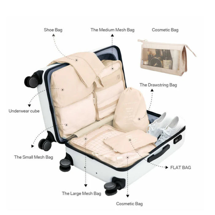 طقم منظمات حقائب سفر 8 قطع