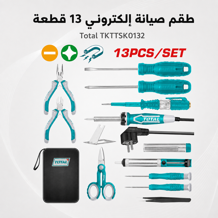 Electronic maintenance kit 13 pieces from Total