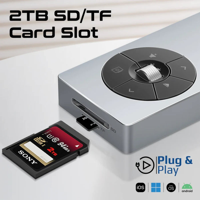 موزع USB-C كوماند هب برو 14 في 1 مع تحكم بالوسائط وشحن 100 واط من PROMATE