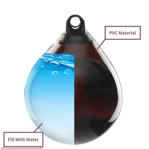 كيس ملاكمة مائي سعة 12 لتر من PVC عالي الجودة بتصميم مريح وذكي