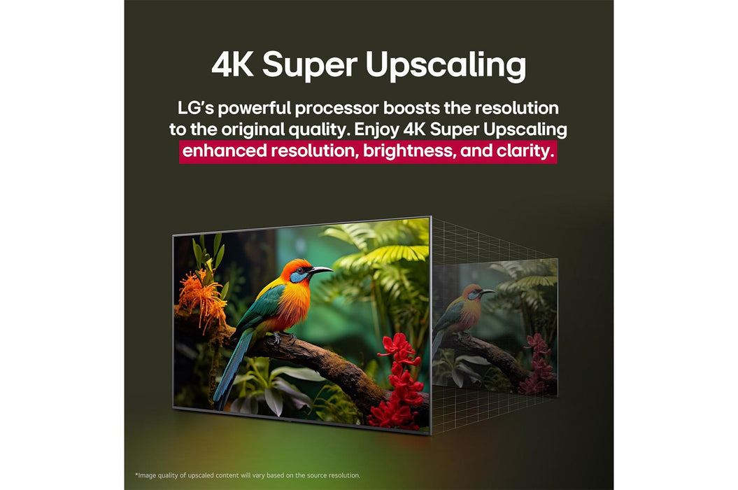 تلفزيون LG QNED70 4K الذكي مقاس 86بوصة المدعوم بجهاز التحكم AI Magic remote وميزة HDR10 وواجهة عام (2025)
