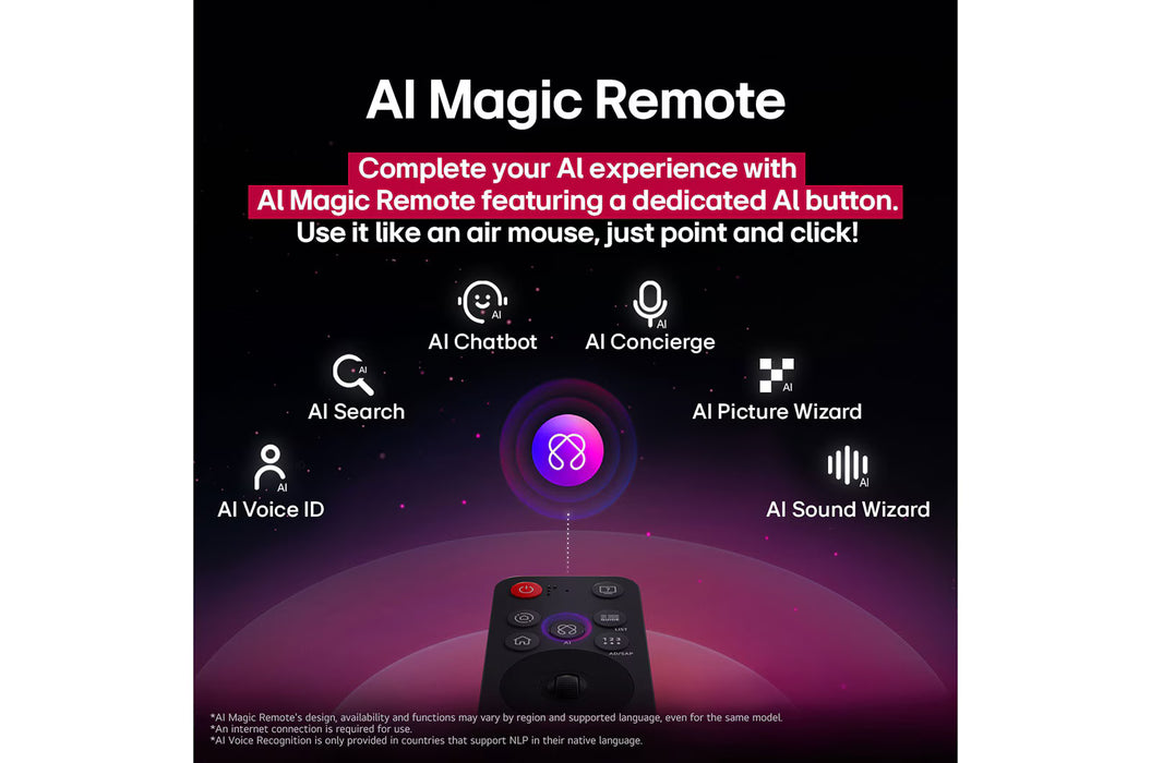تلفزيون LG QNED evo AI QNED86 ‏100 بوصة MiniLED بدقة 4K و120Hz، ريموت سحري، نظام webOS25 إصدار 2025