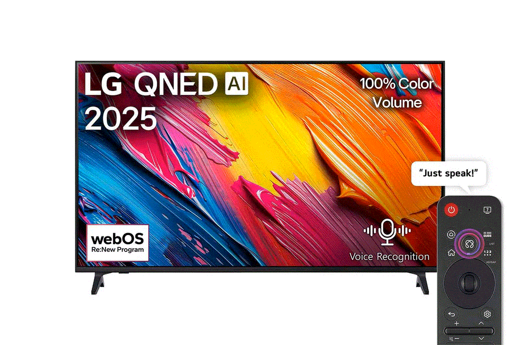 تلفاز LG QNED AI QNED70 4K بحجم 65 بوصة مع تحكم سحري AI وجودة صورة رائعة من LG