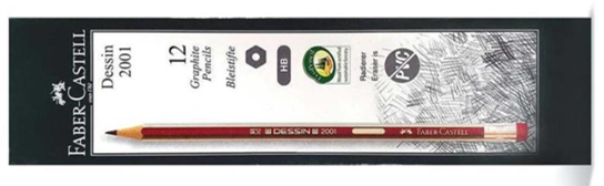 قلم رصاص أسود HB 12 بتصميم مسدس سداسي ومقاوم للكسر، توازن مثالي. من Faber Castell