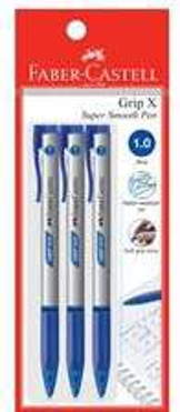 قلم حبر جاف موضعي أزرق Grip X10 من فابر كاستل بتصميم مريح ودقة عالية من Faber Castell