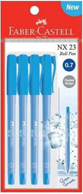 قلم حبر جاف NX23 سُمك 0.7 مم، 4 أقلام للاستخدام اليومي من Faber Castell