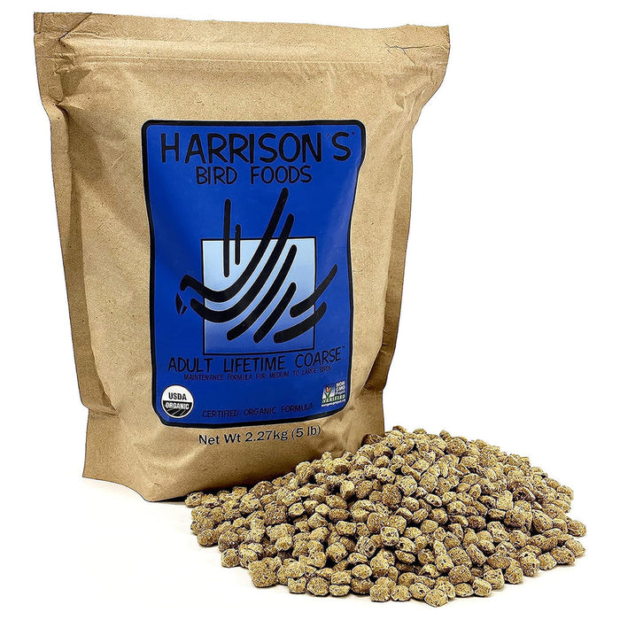 طعام هاريسون لايف تايم الخشن للبالغين لطيور 5 رطل