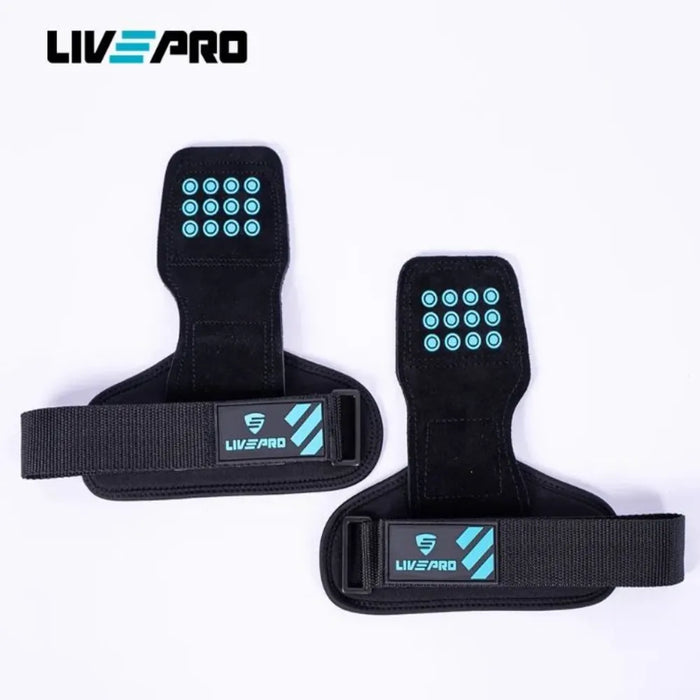 أحزمة اليد رفع الأثقال LivePro LP8703 بخامة جلد متينة لحماية المعصم وثبات ممتاز