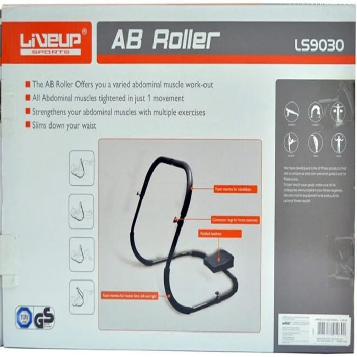 جهاز تمارين البطن -AB Roller بتصميم مريح ووزن يتحمل 120 كغ لتحسين شكل الجسم