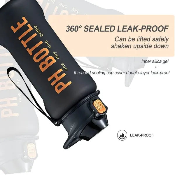 مطرة ماء رياضية سعة 2200 مل من تصميم مبتكر ومريح – تعزز الصحة والطاقة طوال اليوم