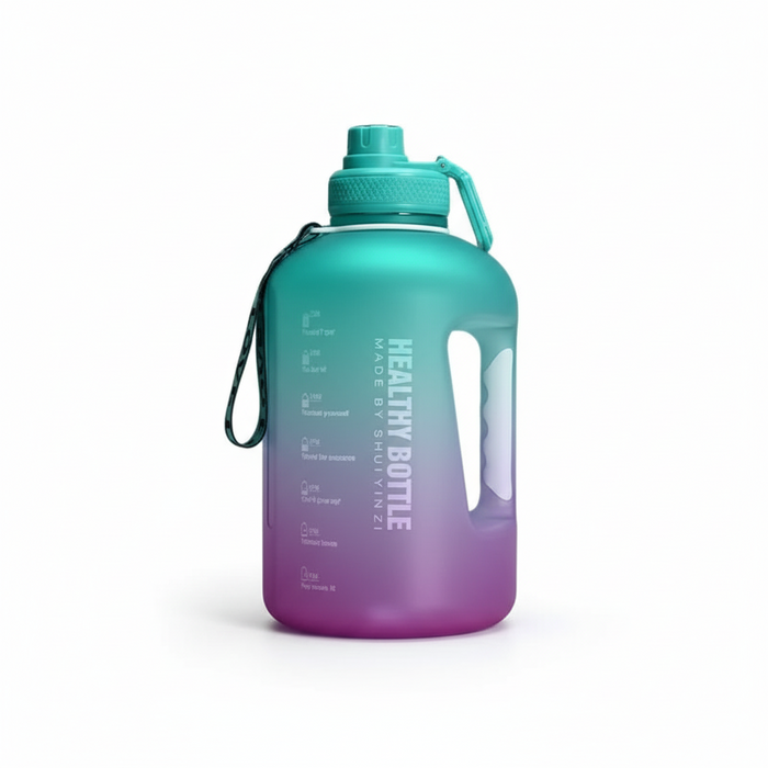 قارورة ماء رياضية سعة 2200 مل من مواد عالية الجودة - تصميم مانع للانزلاق