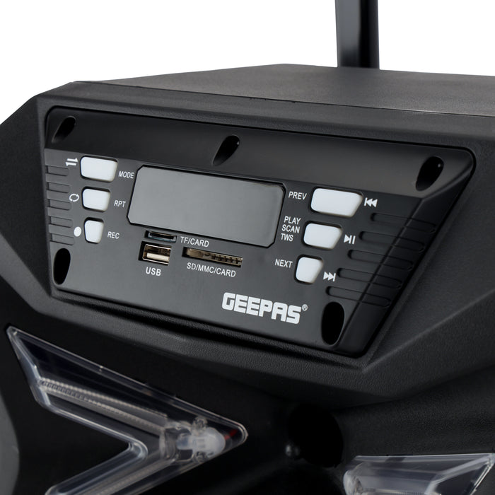 سماعة جيباس ترولي قابلة للشحن بميكروفونات لاسلكية وعمر بطارية طويل