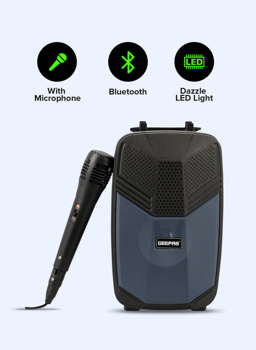 سماعة بلوتوث جيباس مع مايكروفون وإضاءة LED وجودة صوت استثنائية