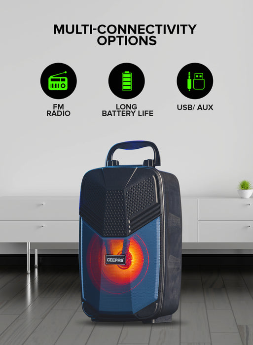 سماعة بلوتوث جيباس مع مايكروفون وإضاءة LED وجودة صوت استثنائية