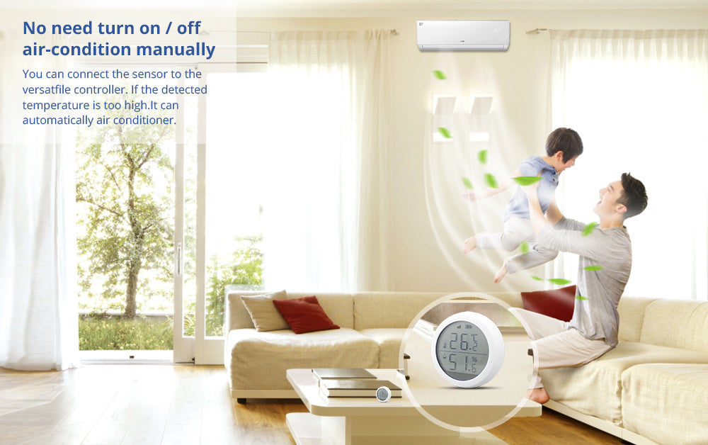 مستشعر درجة الحرارة والرطوبة - Zigbee مستشعر درجة الحرارة والرطوبة - Zigbee