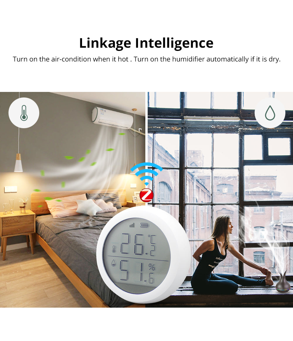 مستشعر درجة الحرارة والرطوبة - Zigbee مستشعر درجة الحرارة والرطوبة - Zigbee