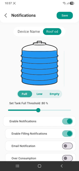 جهاز واسلز الذكي لمراقبة مستوى خزان الديزل