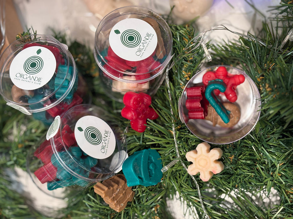 مجموعة مكعبات الشمع المعطرة من شمع الصويا "الخليط الاحتفالي" (Festive Mix) من Organdle