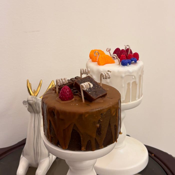 شمع عيد الميلاد من آيسكريم 100% شمع الصويا برائحة الكيك الغني