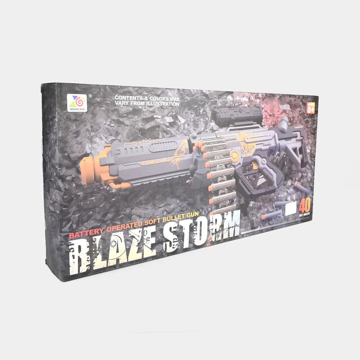 مسدس بالنيون مع 40 رصاصة و30 غلاف، مزود ببطارية 7.4 فولت. من Blaze Storm