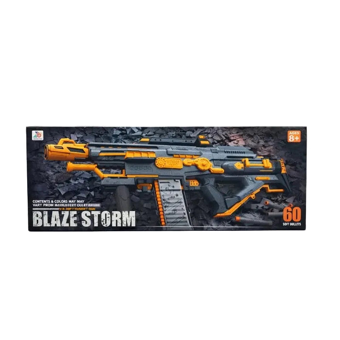 بندقية بلاي ستورم الأوتوماتيكية بالكامل مع 60 رصاصة للأطفال من Blaze Storm