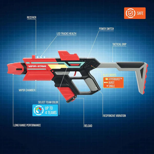فايبر شارب شوتير ديو من Vapor strike - 1.5 كغم ومدى 50 متر للأطفال ابتداءً من 6 سنوات