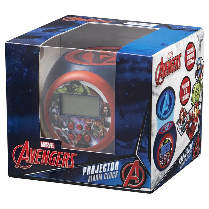 ساعة منبه ضوئية Disney - Avengers مع شاشة LCD مضاءة وتصميم ساحر 11.8 × 11 × 9 سم من Disney