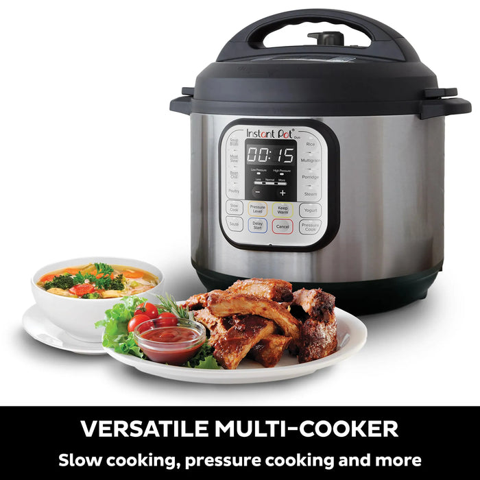 طباخ ذكي 7 في 1 1200 واط سعة 8 لتر مع غطاء محكم للأمان من Instant Pot