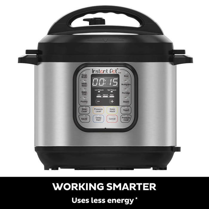 طباخ ذكي 7 في 1 1200 واط سعة 8 لتر مع غطاء محكم للأمان من Instant Pot
