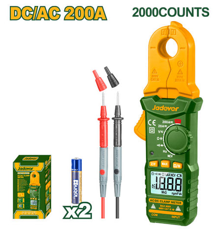 كلامبميتر رقمي AC-DC 200 أمبير إيقاف تلقائي من جادايفر كلامبميتر رقمي AC-DC 200 أمبير إيقاف تلقائي من جادايفر