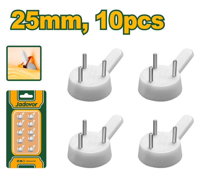 علاقات صور جدارية صلبة 10 قطع 25 ملم ABS - JADEVER