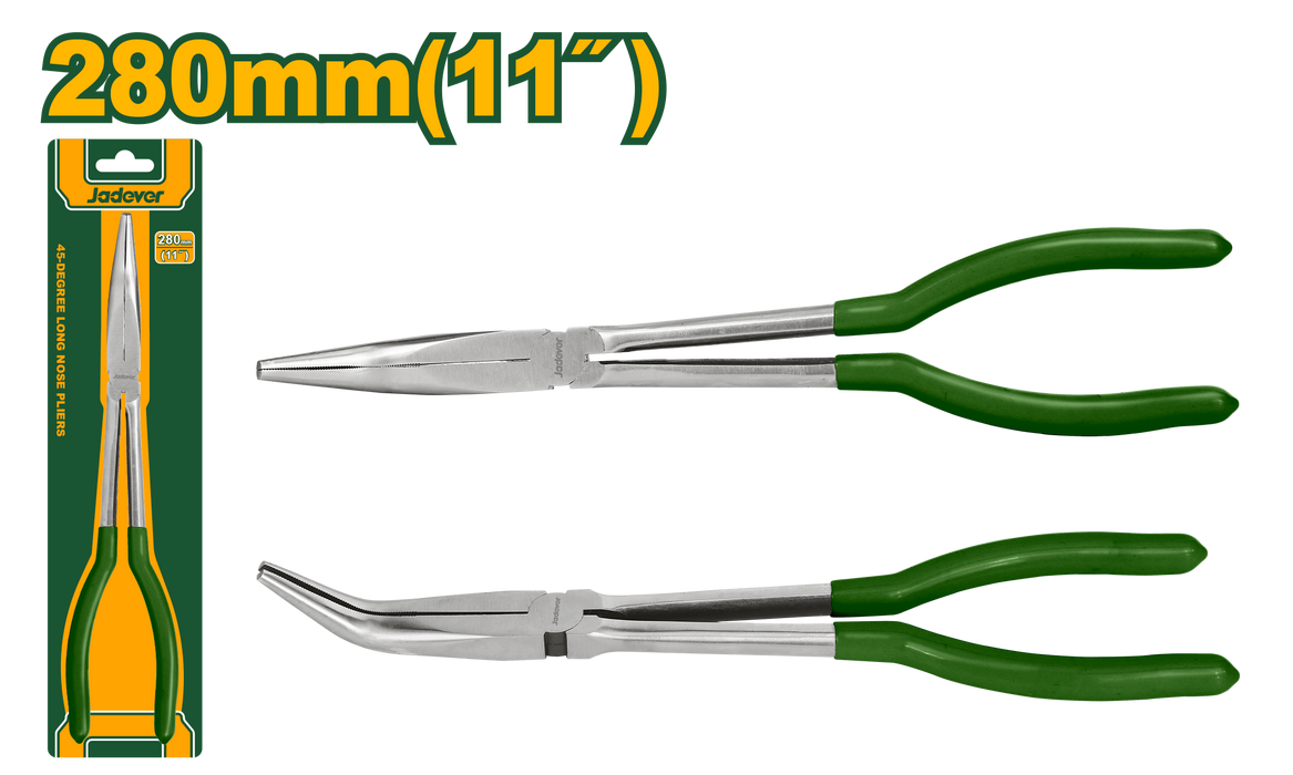 كماشة أنف طويل بزاوية 45° 11" | 280 مم للاستخدام الدقيق والمريح