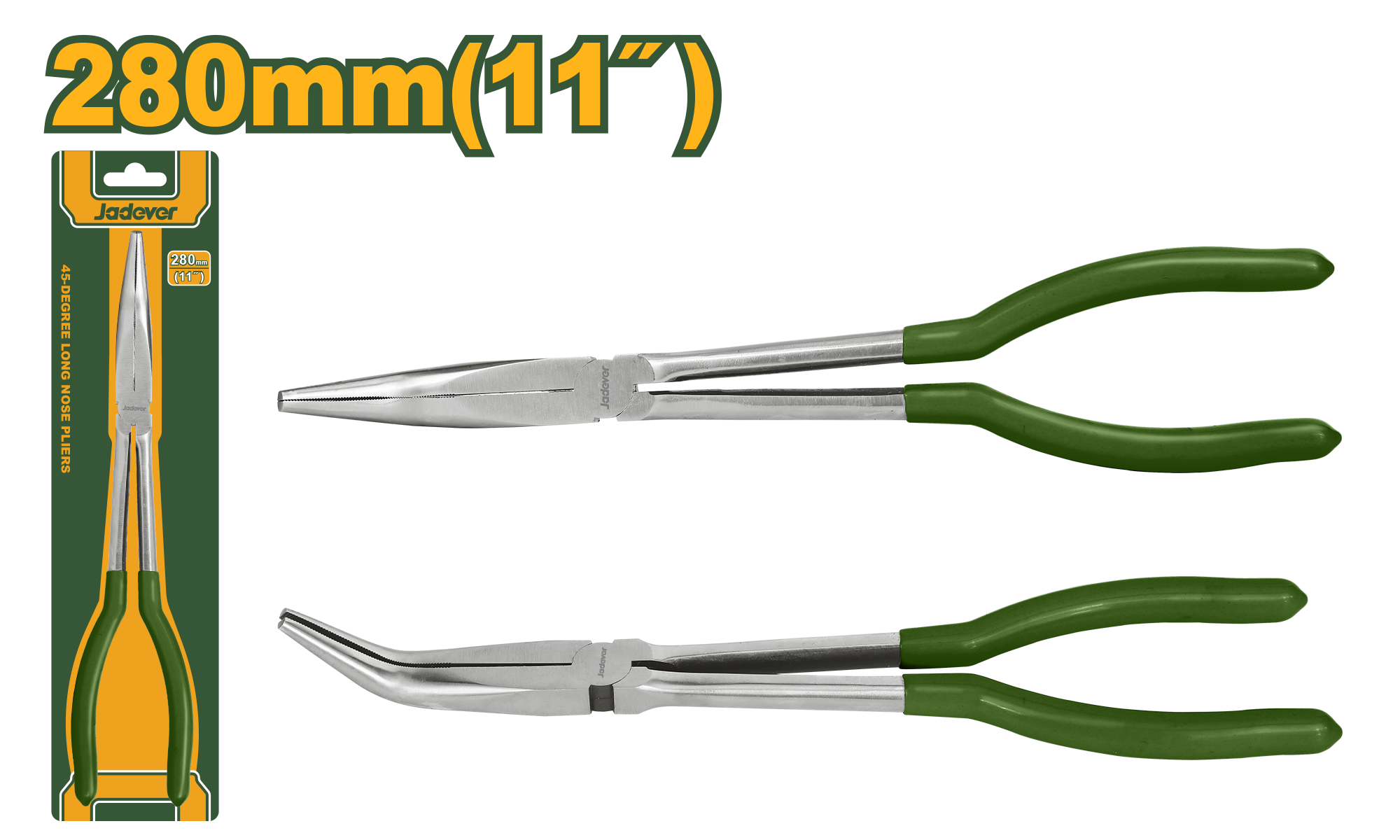 JADEVER 45-Degree Long Nose Pliers 280mm | 11