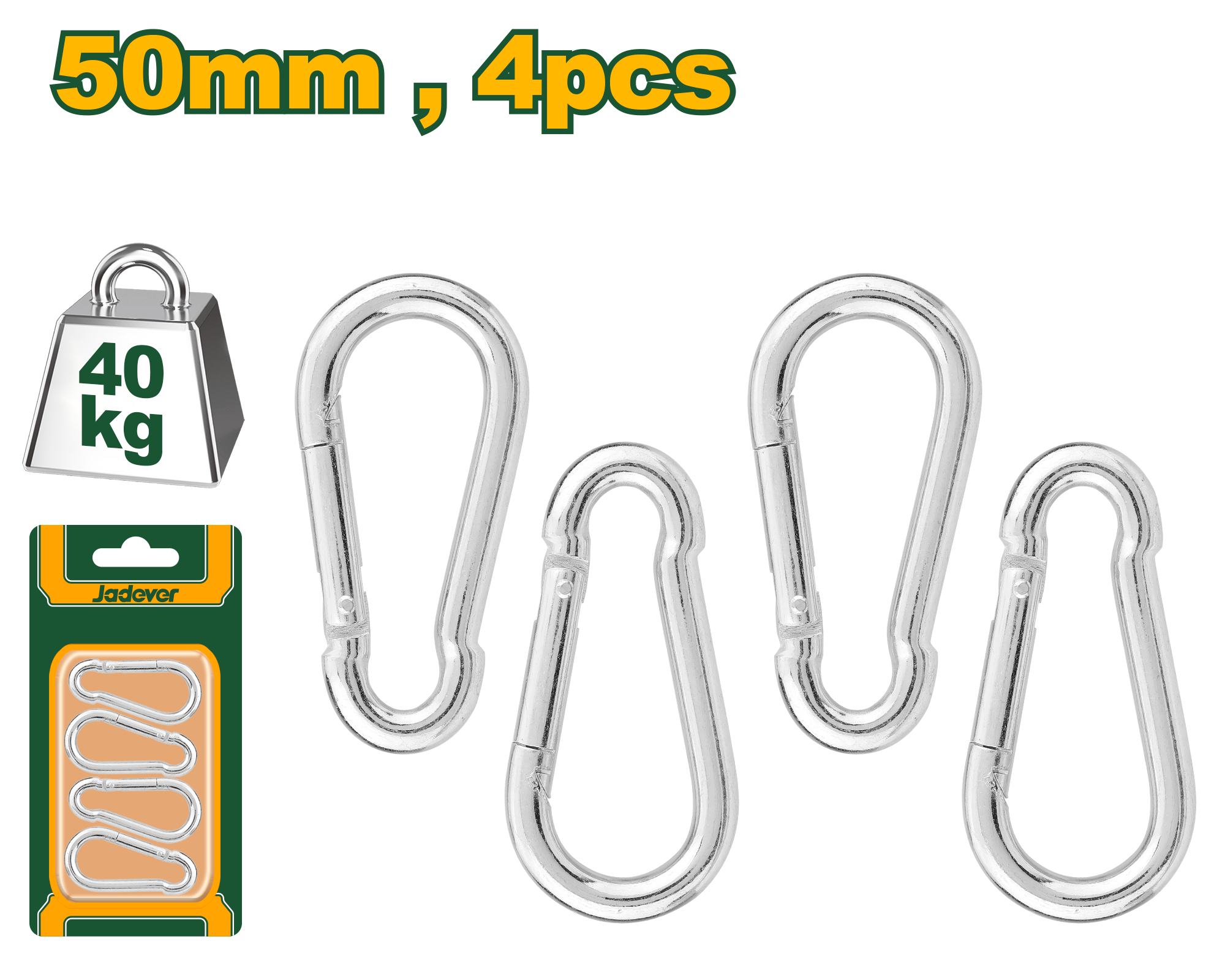 50mm Carbon Steel Pliers Hook - Set of 4, by JADEVER 50mm Carbon Steel Pliers Hook - Set of 4, by JADEVER