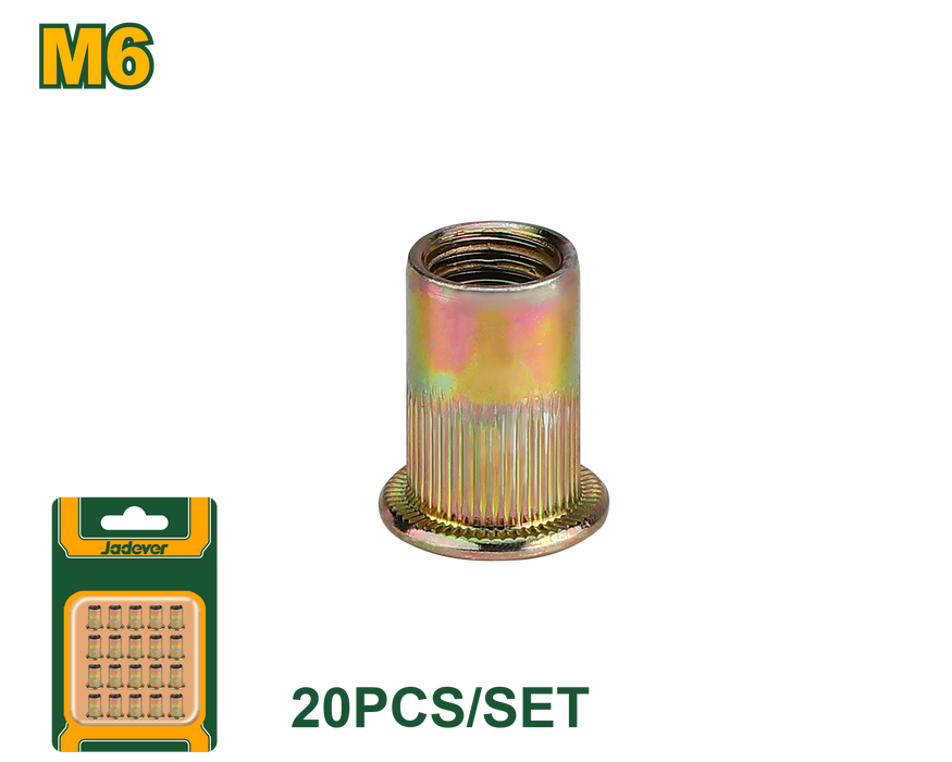 طقم صواميل التثبيت (20 قطعة متوفرة بأحجام متعددة) من JADEVER